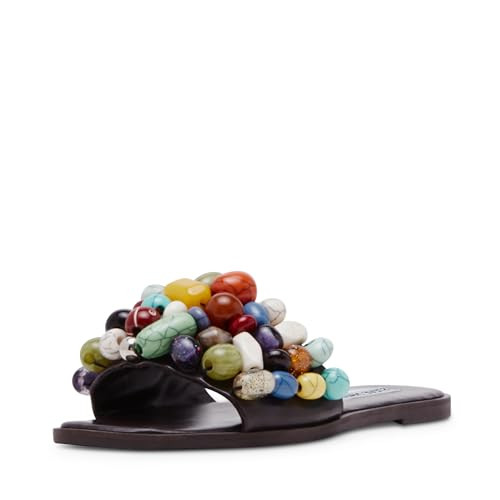 Steve Madden Women's Knicky Flat Sandal, Multi, 8.5 | Amazon (US)