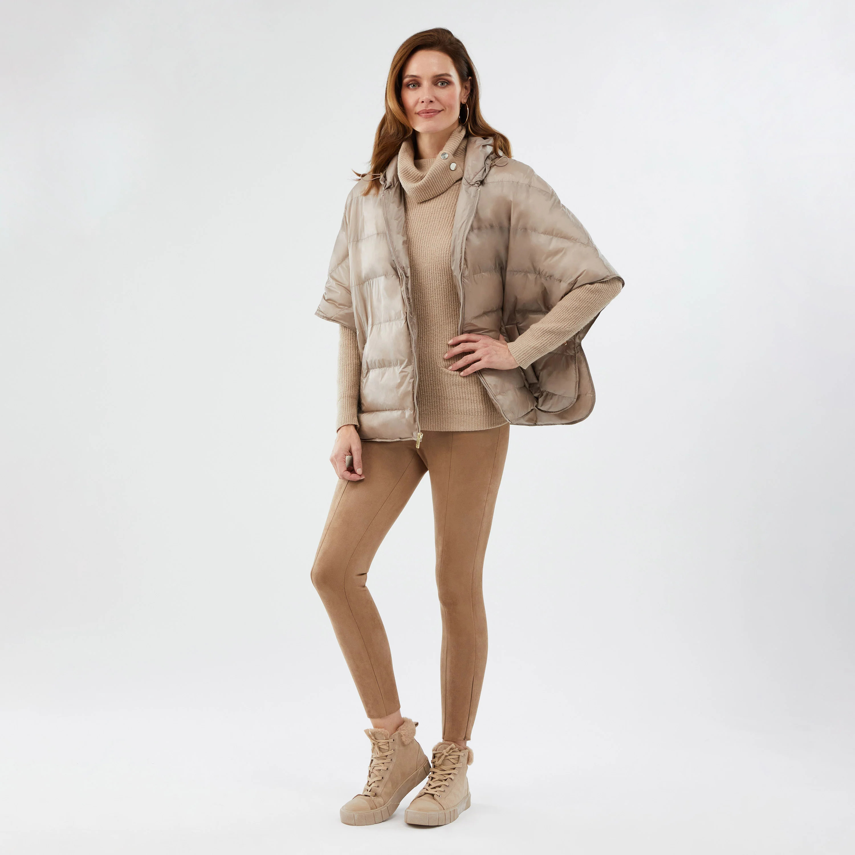 Quilted Puffer Cape | Martha