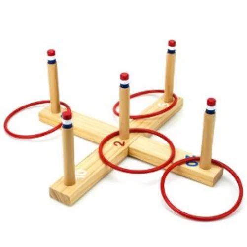 Midway Monsters Wooden Ring Toss Game - Vintage X-Shaped Wood Peg Board with 4 Plastic Tossing Ri... | Walmart (US)