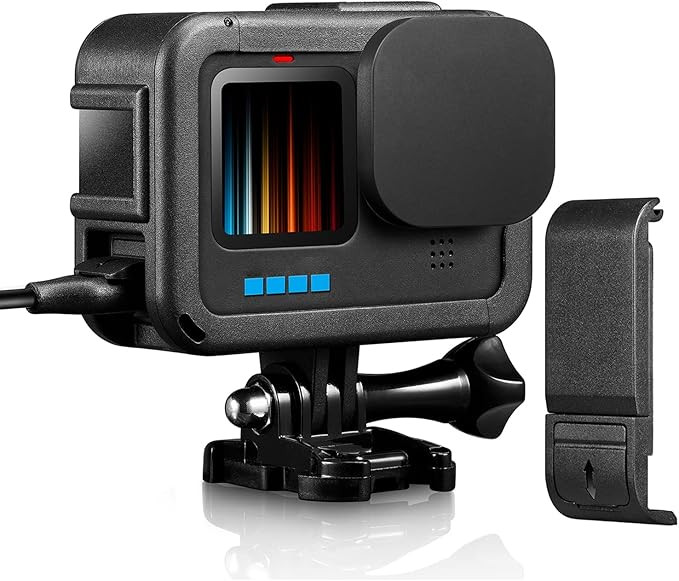 Protective Housing Case Battery Cover Door for GoPro Hero 10 Hero 9 Black Frame with Lens Cap Acc... | Amazon (US)