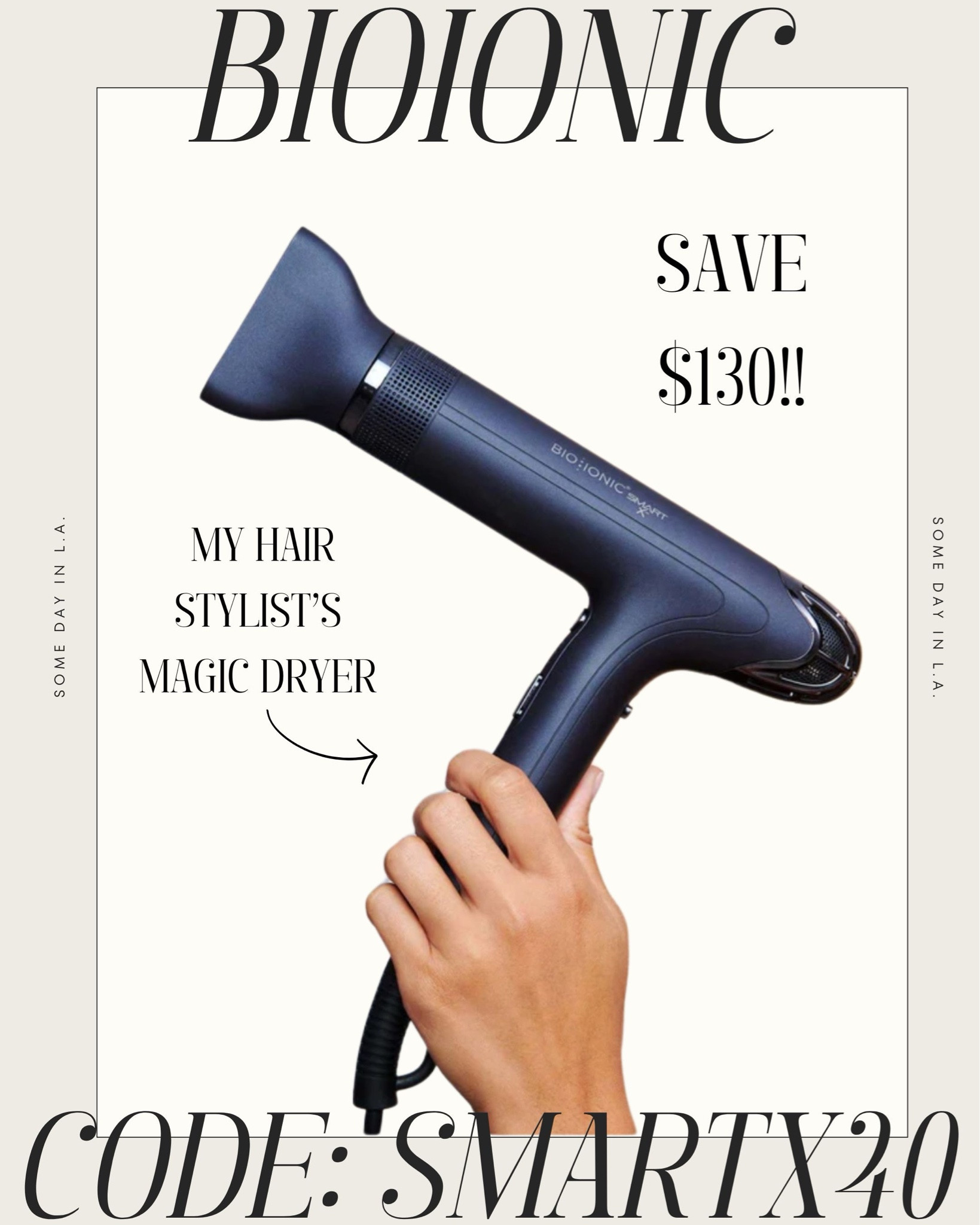 This featherweight, self-cleaning, dream come true tool DRIES HAIR 75% FASTER!! For straight styles and natural curls 🙌🏽🙌🏽 My stylist whips through my hair like it’s no big deal with this things and it’s always SO SOFT and SHINY!! 
BioIonic tools were created by stylists and are all designed to fight heat damage.

#LTKsalealert #LTKbeauty