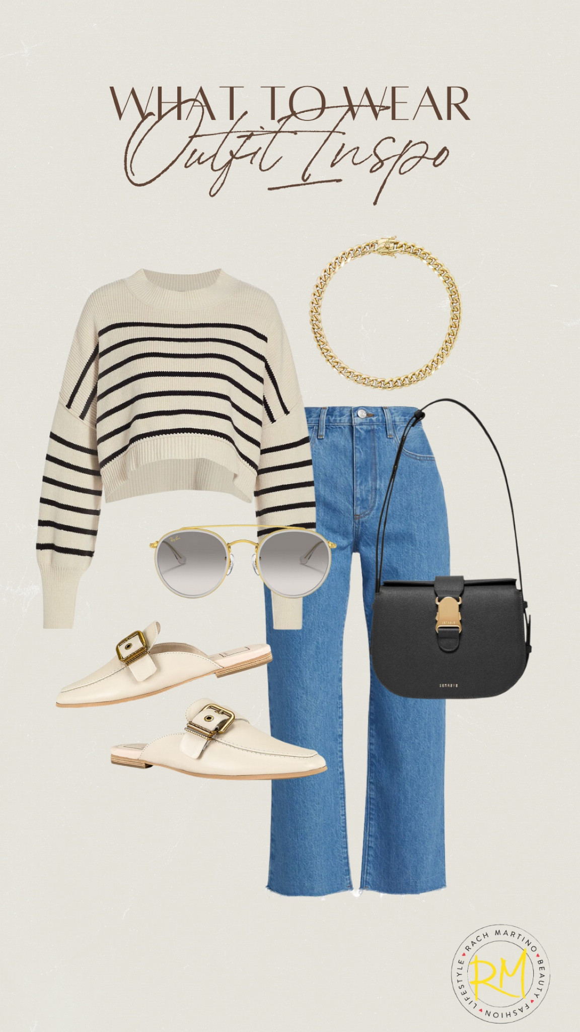 Striped sweater and cropped denim outfit 

#LTKstyletip #LTKunder50 #LTKsalealert
