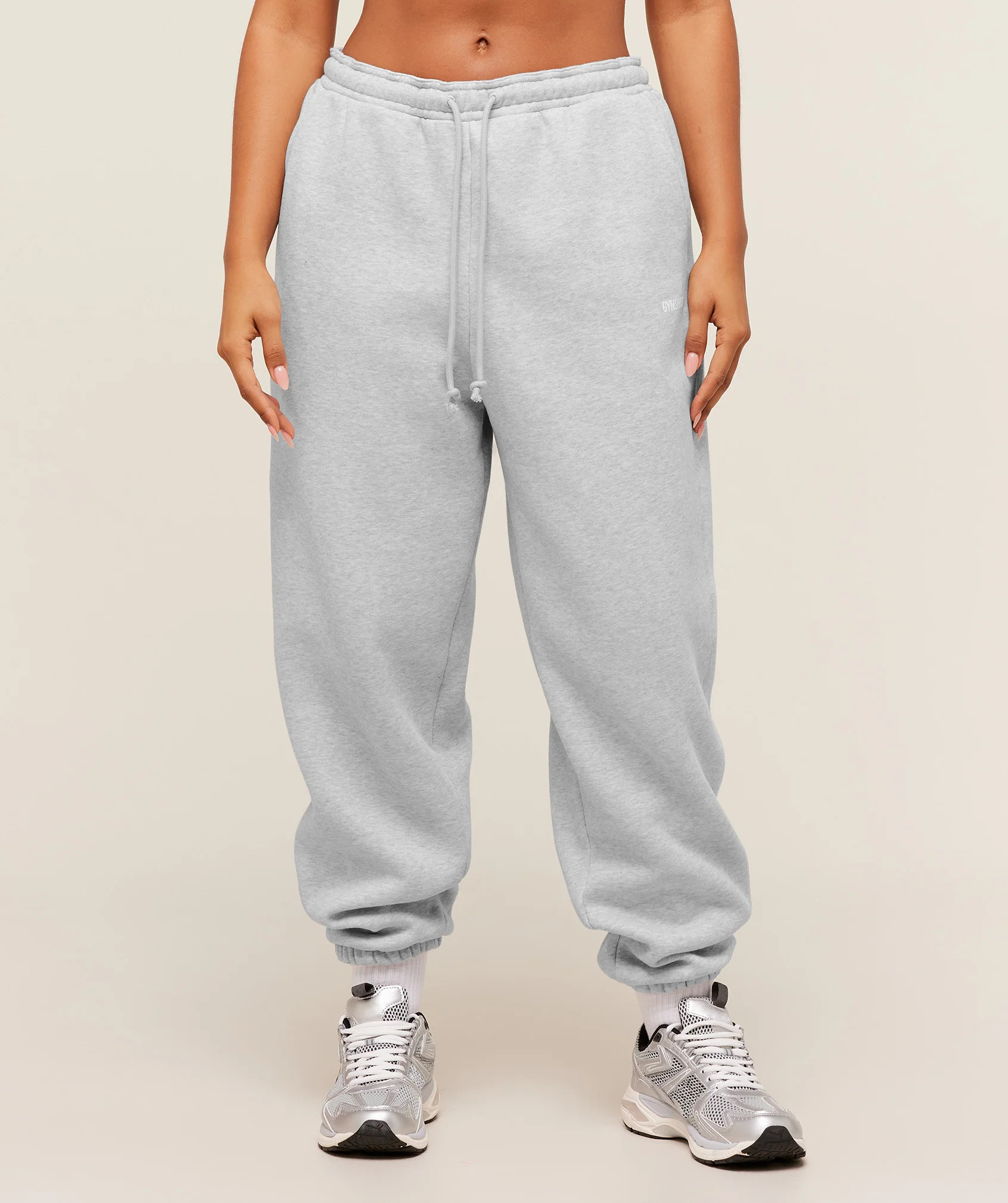 Gymshark Cosy Luxe Cuffed Joggers - Bros Soft Grey Marl | Gymshark US