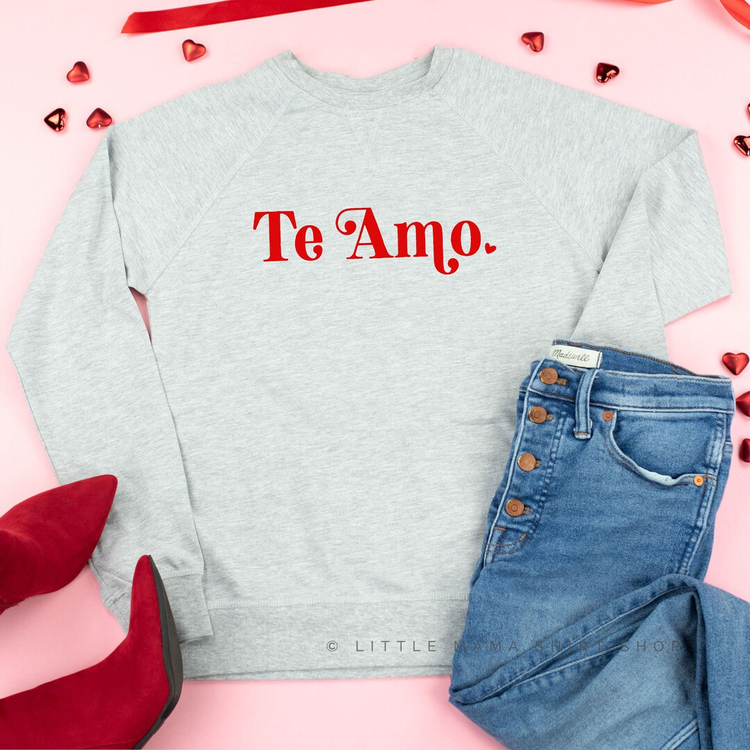 Te Amo © Lightweight Pullover Sweater Valentine's Day Shirt Womens Valentine's Day Gift Valentin... | Etsy (US)