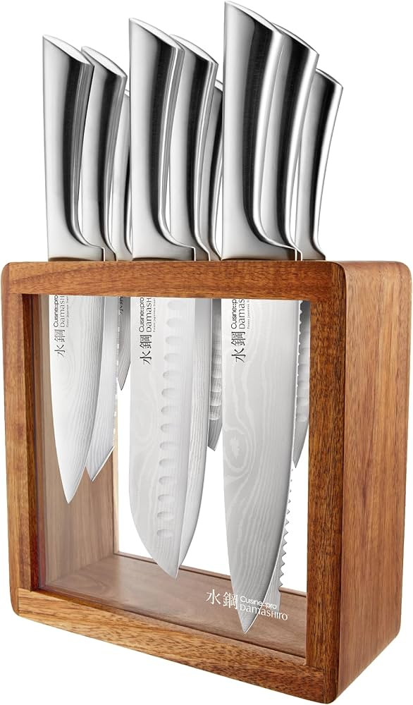 Cuisine::pro Damashiro Knife Block (Hiryu, 10-Piece Set) - Premium Japanese Steel Knife Set with ... | Amazon (US)