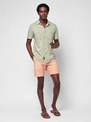 Short-Sleeve Knit Seasons Shirt | Faherty