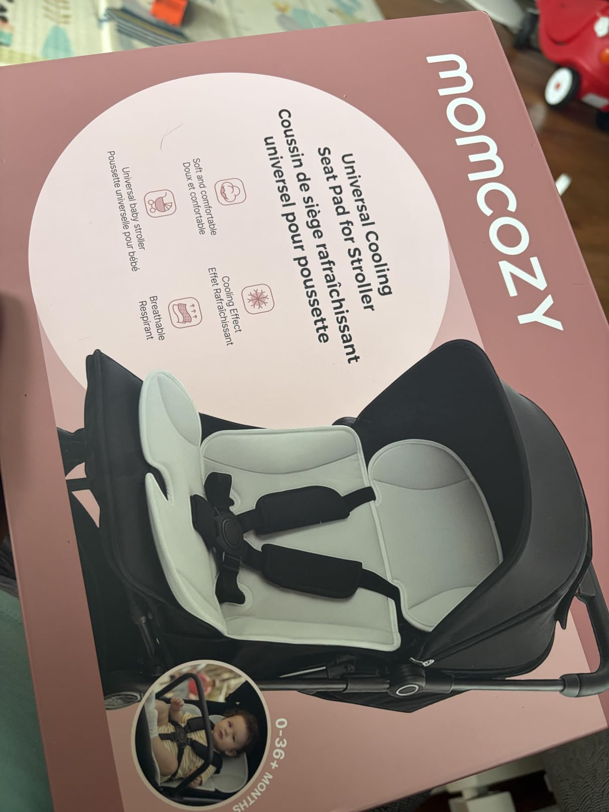 Momcozy Stroller Cooling Pad | Detachable 2-Piece Cooling Cushion | Universal Soft Cooler Pad, Br... | Amazon (US)