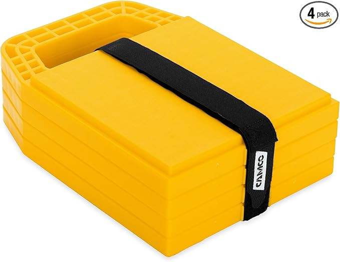 Camco Camper/RV Stabilizing Jack Pads - Features Interlocking Design & Includes Handy Strap for R... | Amazon (US)