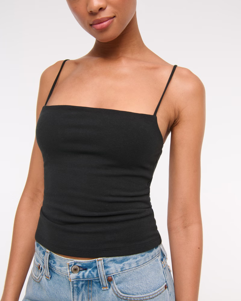 Bra-Free Squareneck Cami | Abercrombie & Fitch (US)
