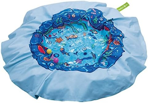 EverEarth E Lite Waterproof Beach Blanket & Kiddie Pool, Blue | Amazon (US)