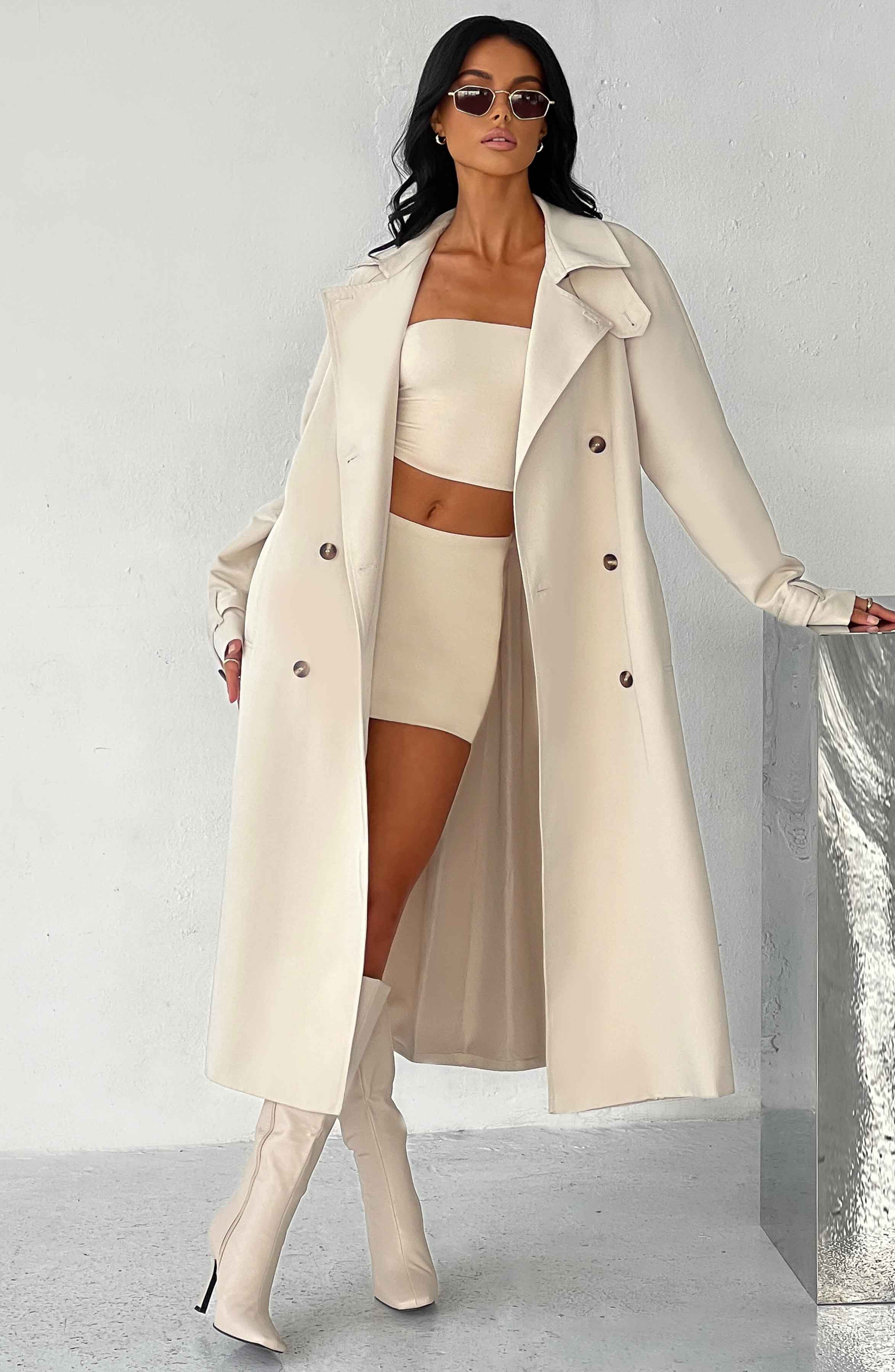 Camila Trench Coat - Sand | Babyboo (global)