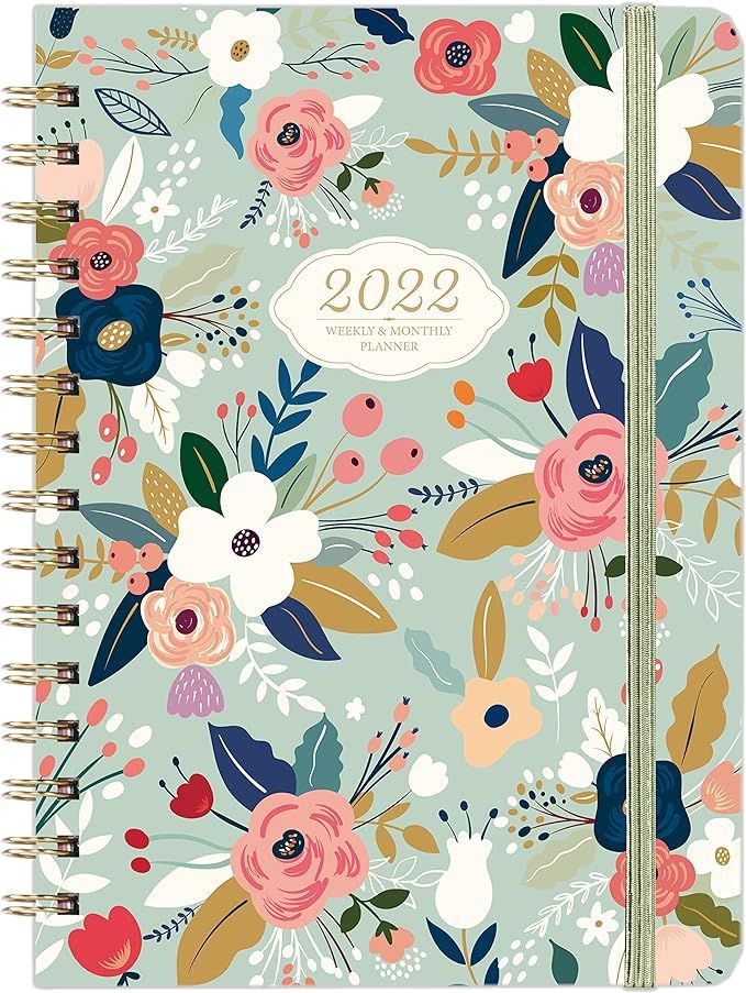 2022 Planner - 2022 Weekly & Monthly Planner with Tabs, 6.3" x 8.4", Jan. 2022 - Dec. 2022, Hardc... | Amazon (US)