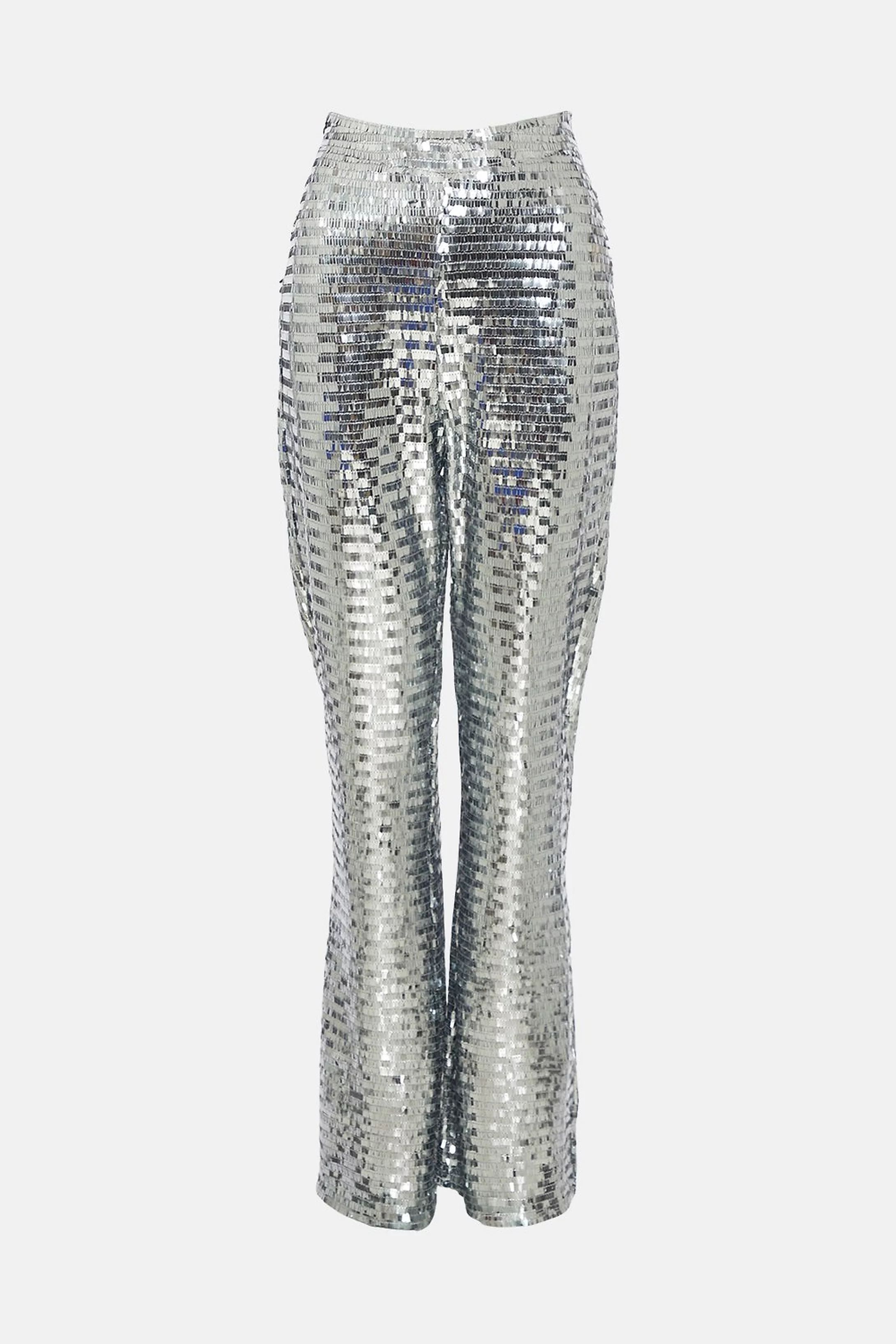 Rectangle Sequin Flare Trousers Coord | Warehouse UK & IE