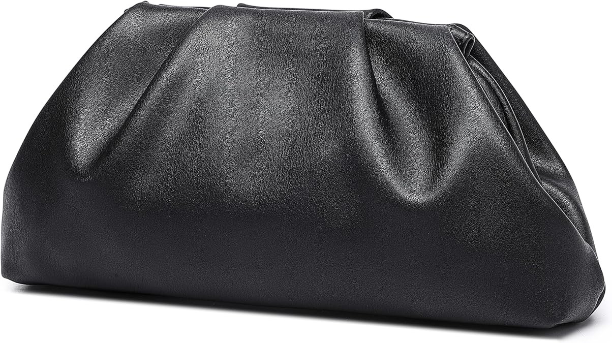 Soft Faux Leather Clutch Purses for Women Formal Evening Bag Elegant Luxurious Hand Bag | Amazon (US)
