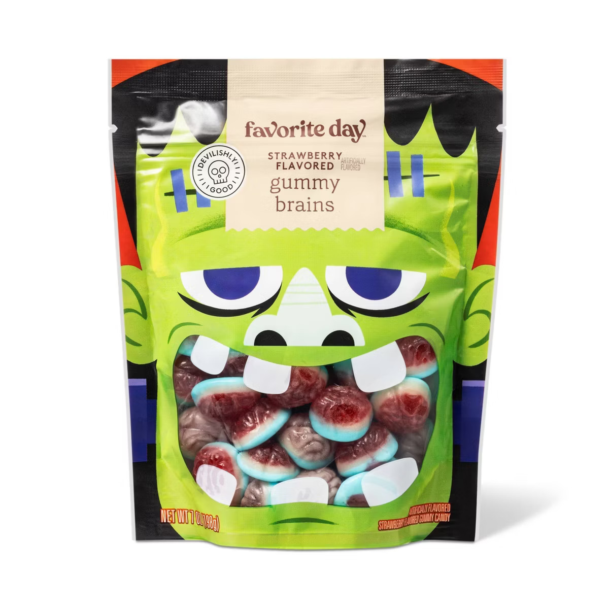 Halloween Strawberry Flavored Gummy Brains - 7oz - Favorite Day™ | Target