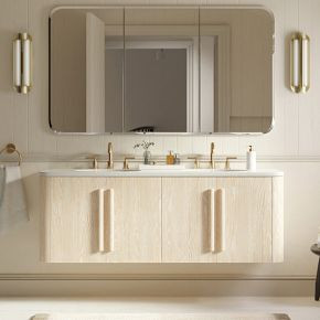 Isley Double Floating Bathroom Vanity (60") | West Elm (US)