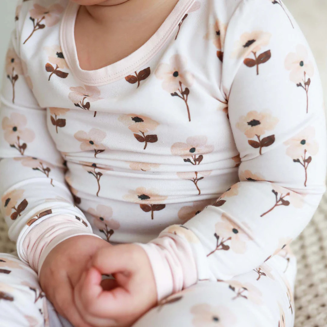 Vera's Vintage Floral Two Piece Pajama Set | Caden Lane