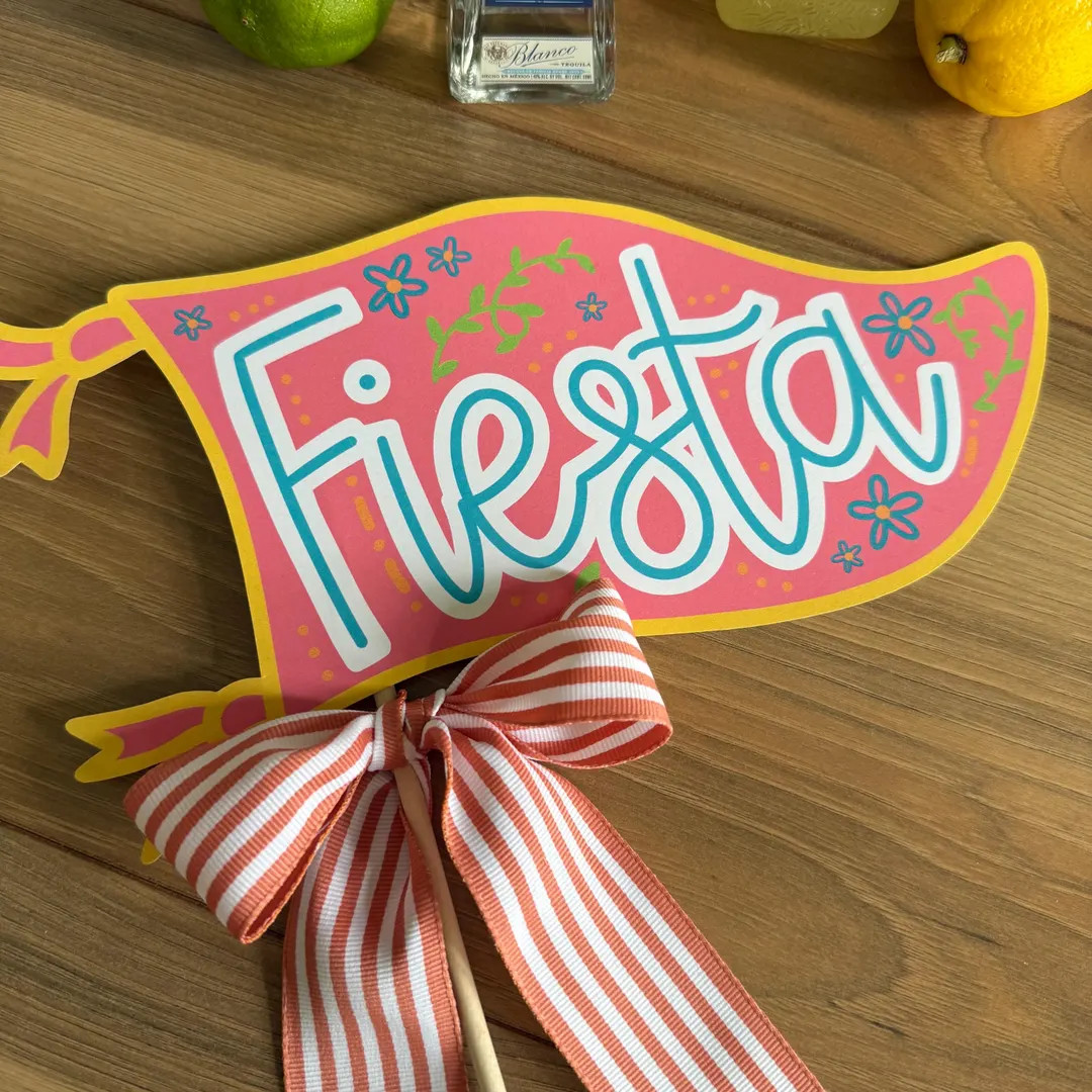 Cinco De Mayo Pennant, Printable Fiesta Flag, Taco Tuesday Party Printable, Hand Drawn Digital Pe... | Etsy (US)