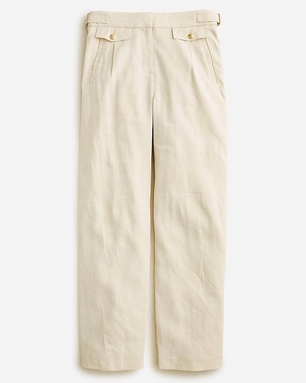Collection side-tab trouser in Italian linen blend | J.Crew US
