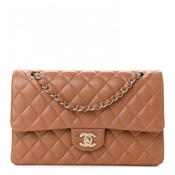 CHANEL Lambskin Quilted Medium Double Flap Brown | FASHIONPHILE | FASHIONPHILE (US)