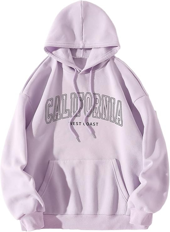 SOLY HUX Women Casual Fashion California Hoodie Los Angeles Pullover Drawstring Graphic Sweatshir... | Amazon (US)