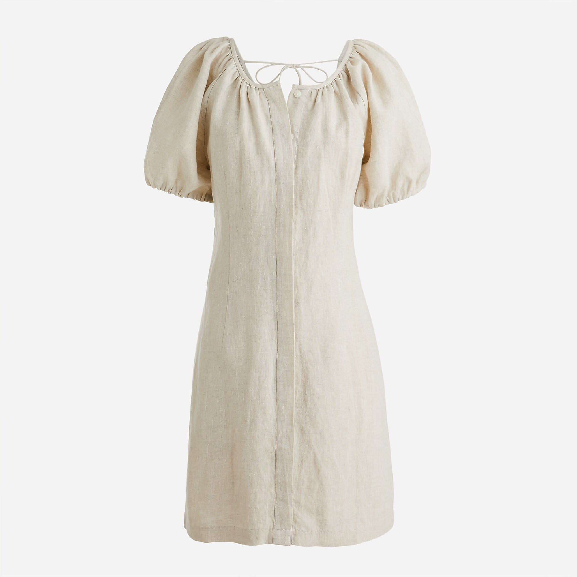 J.Crew: V-back Linen Shirtdress For Women | J. Crew US