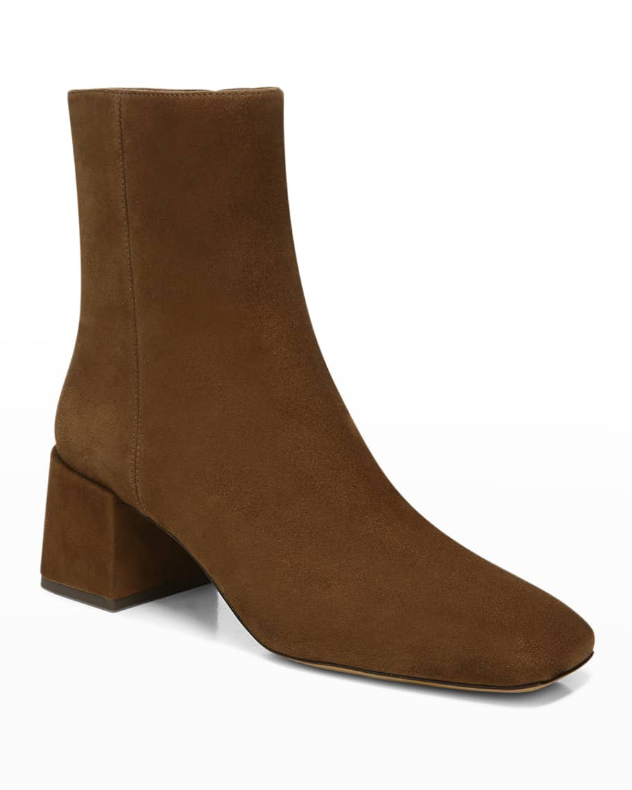 Kaye Suede Zip Booties | Neiman Marcus