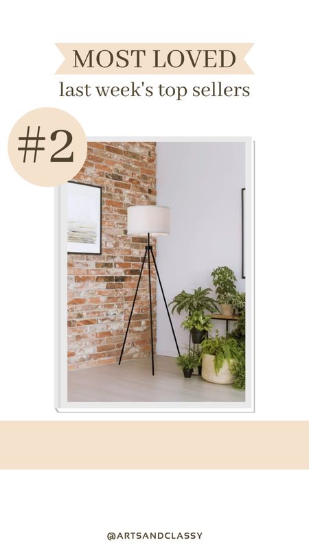 This modern tripod lamp is one of this week’s best sellers! It’s from Walmart and under $30

#LTKFindsUnder50 #LTKHome