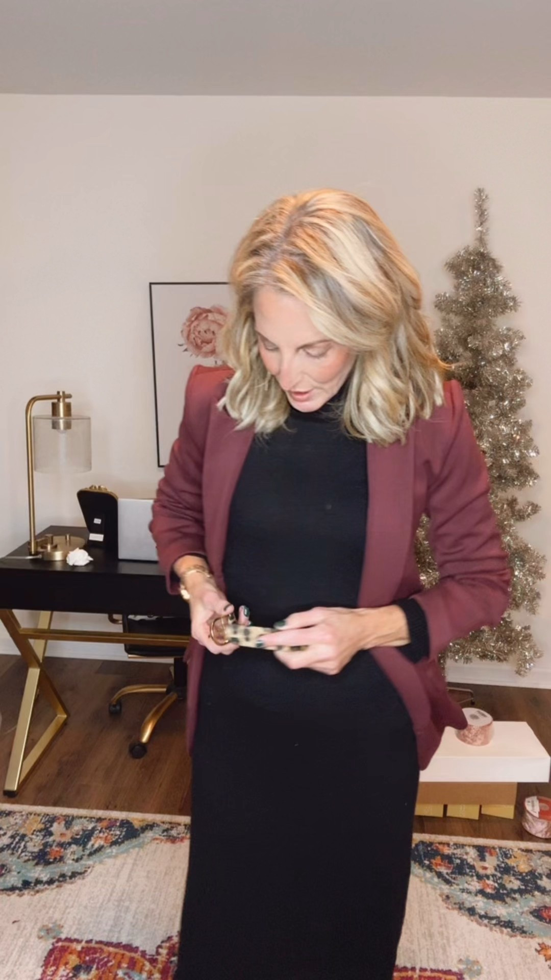 I’m partnering with Walmart to share outfits that work as hard as you do — because between errands, work, college-mom life, and all the things, we deserve pieces that actually show up for us. Comment WALMART and I’ll send the links straight to you.
-
These Walmart scuba-knit blazers are truly some of my favorites this season. They’re all under $25, they layer beautifully over pieces we already have in our closets, and they instantly pull an outfit together without feeling stiff or fussy. And if you’re looking for a little “smart splurge,” this gray coat-blazer from Free Assembly is worth every bit of its $40 price tag — warm, structured, and the perfect partner to your favorite denim.

From plaid to stripes to leopard to a classic black knit dress… every single one of these looks is from Walmart and linked up for you in my LTK.

#walmartpartner #walmartstyle @walmartstyle @walmart 

Sizing 
Dresses - xs
Jeans - size zero 
Blazers - scuba knit - small 
Gray blazer - XS 
.
.
.

Affordable blazers for fall, Walmart workwear, blazer outfit ideas for women over 40, teacher outfit ideas, fall layering essentials, budget-friendly fall fashion, Walmart Free Assembly favorites, everyday outfits for busy moms, versatile fall wardrobe staples, easy fall outfits.


#LTKHoliday #LTKOver40 #LTKSaleAlert