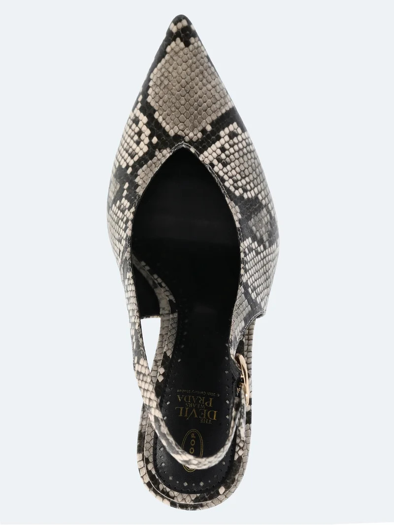 Devil Wears Prada Scoop Collection Women's Pointed Toe Slingback Heels | Walmart (US)