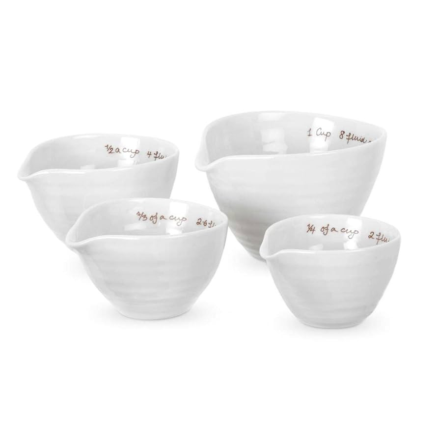 Portmeirion Sophie Conran White Measuring Cups | Set of 4 Measuring Cups for Kitchen and Baking i... | Amazon (US)