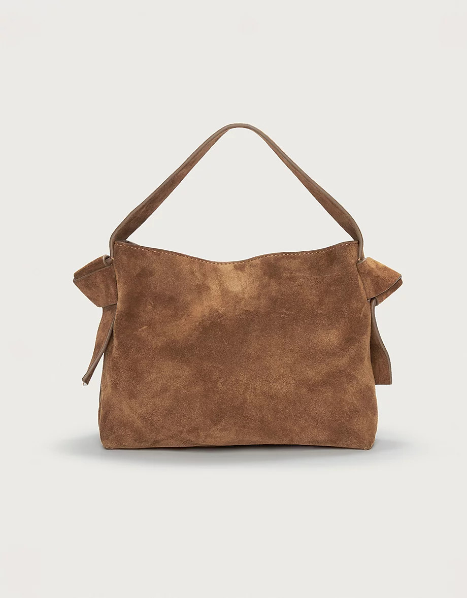 Pembroke Knot Suede Cross Body Bag | The White Company UK & ROW