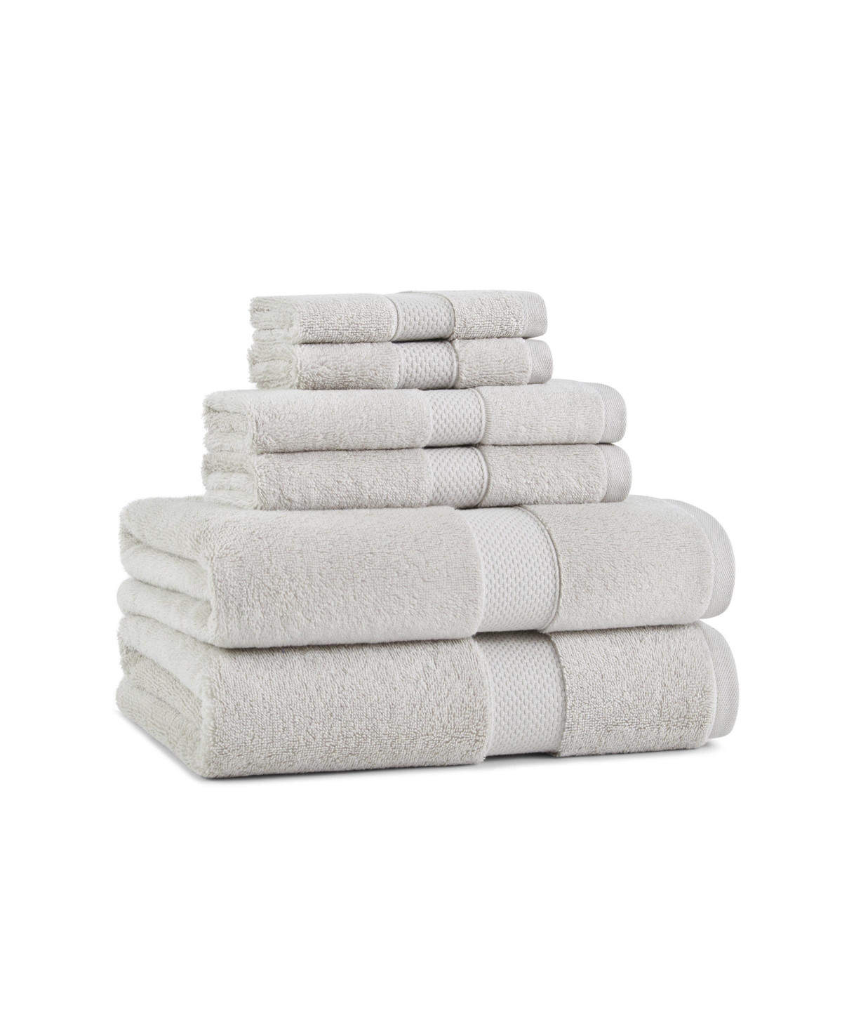 Aston & Arden Egyptian Cotton Luxury Bathroom Towel Set (6 Pieces: 2 Bath Towels 30x54, 2 Hand Towels 16x30, 2 Washcloths 13x13), 600GSM, Seven Color | Macy's