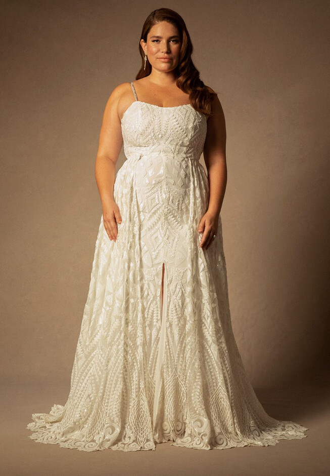 Bridal by ELOQUII Sequin Gown With Detachable Skirt | Eloquii