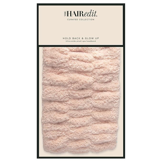 The Hair Edit Hold Back & Glow Up Ultra-Wide Spa Headband for Washing Face, Yoga, Makeup, Microfi... | Amazon (US)