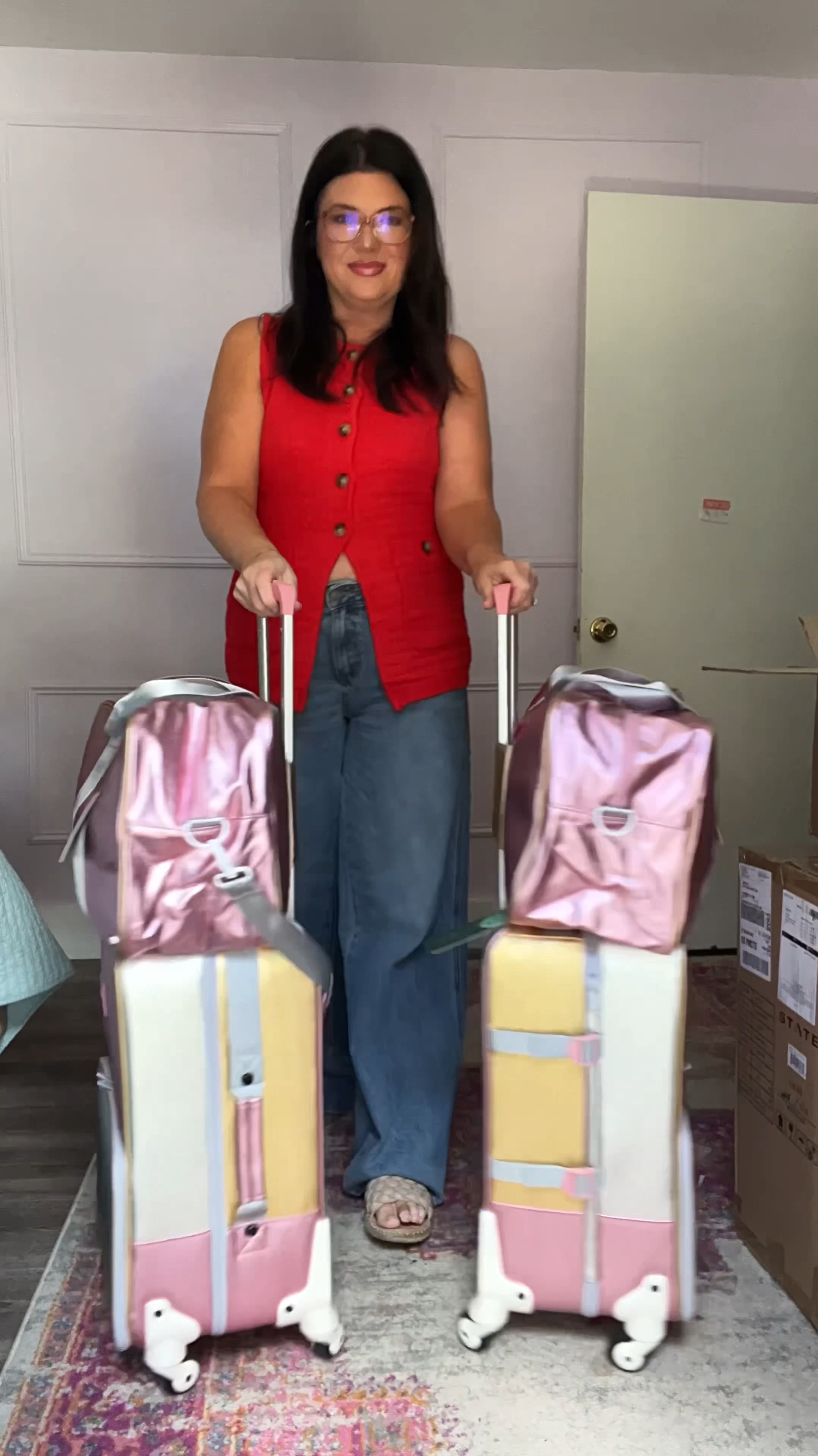 This has to be a good sign! Not only did these adorable @statebags arrive just in time for the holiday season, but also in time for our manifesting Taylor Swift Eras Tour ticket, adventure. #ad 

These packing cubes will keep everything organized, and the Rockaway duffel is the perfect sidekick for sleepovers, getaways, and all the activities after school. Then there’s the mini Logan carry-on, which has it all. 

The metallic pink and silver is perfect for my little Swifty, but there are also several colors and prints for boys and girls. Check these out and more on my @shop.ltk 

#LTKKids #LTKFamily #LTKTravel