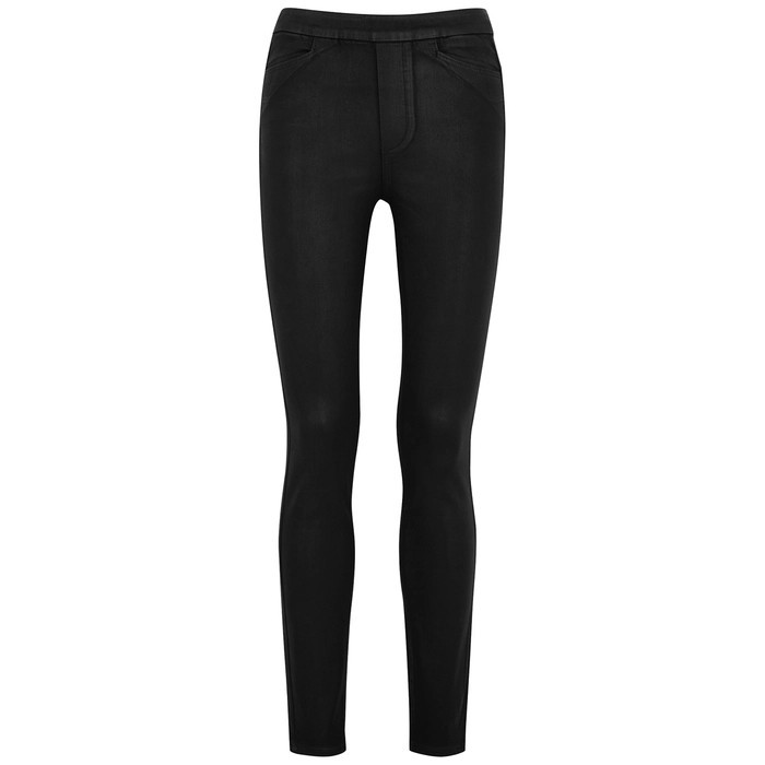 Paige Hoxton Black Coated Skinny Jeans | Harvey Nichols (Global)