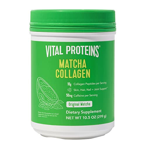Vital Proteins Matcha Collagen Peptides Powder Supplement, Matcha Green Tea Powder, 10.5 oz, Original Flavored | Amazon (US)