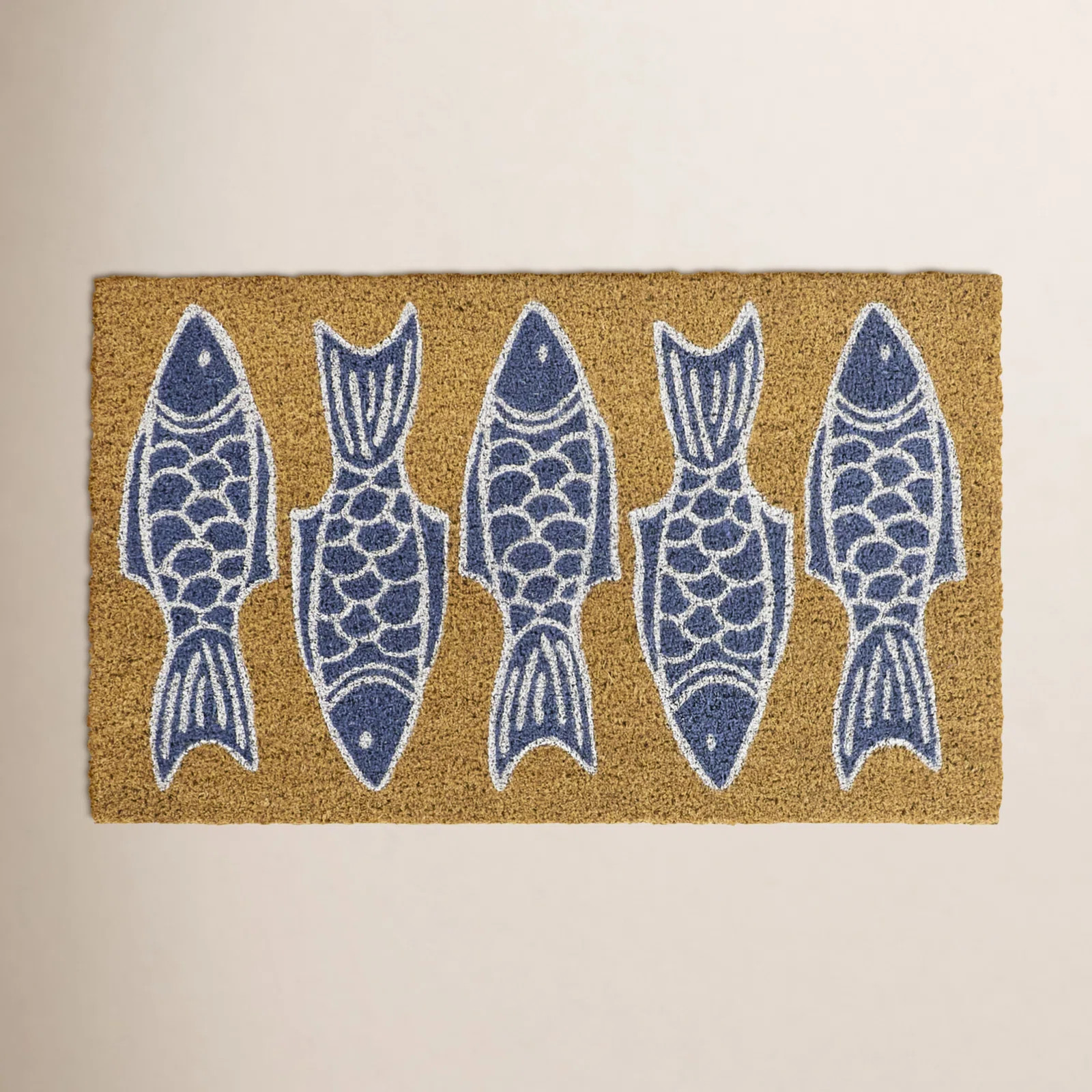 Fish Blue Coastal Doormat | Wayfair North America