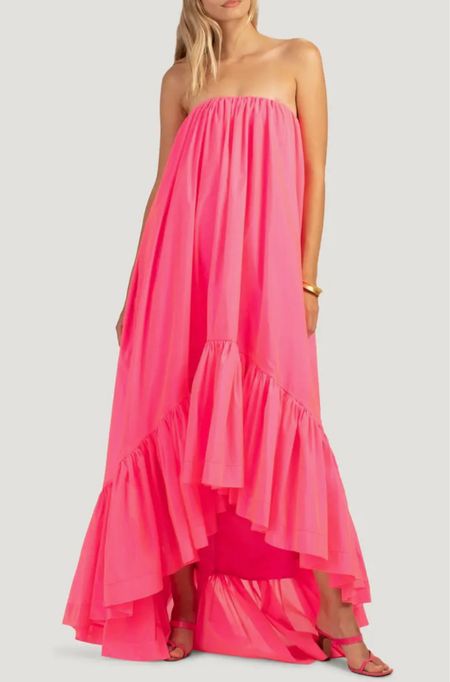 Enchant Ruffle Strapless High/Low Maxi Dress
Trina Turk
Current Price $199.97, from $598.00
(66% off)

#LTKSaleAlert