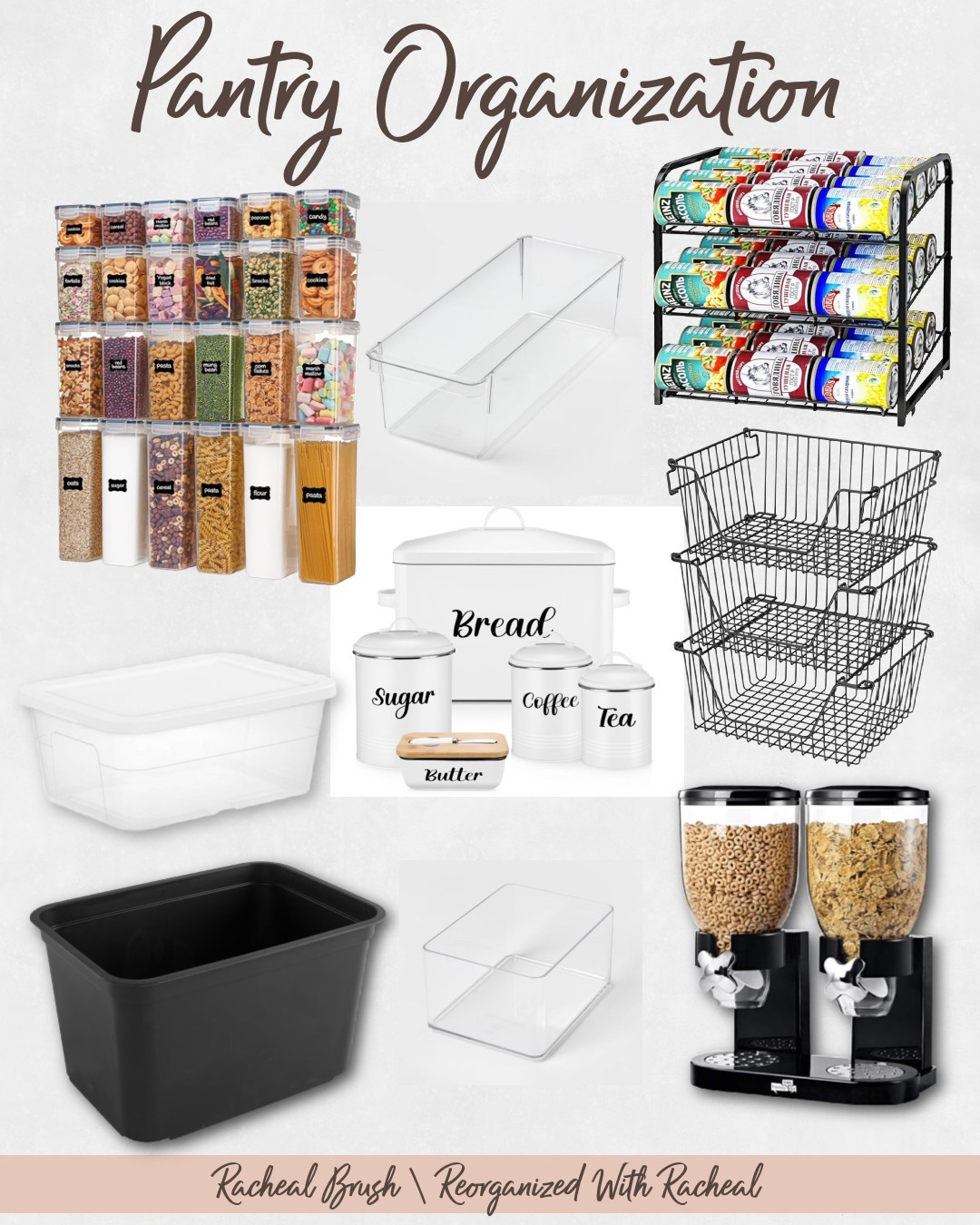 Pantry Organization

Target Organization 
Amazon Organization 
Cereal station | Cereal dispenser 
Bread box | storage containers | canned goods

#LTKKids #LTKFamily #LTKHome
