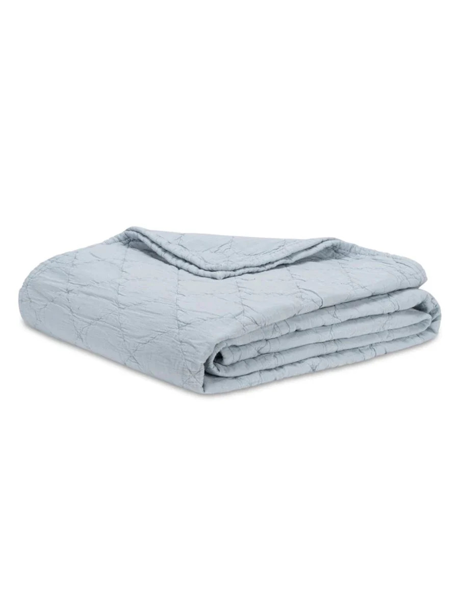 Light Blue Easton Blanket | Coastal Bedding | Coastal Bleu | Coastal Bleu