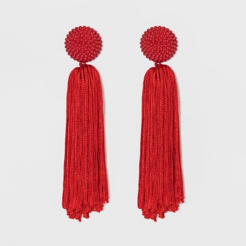 SUGARFIX by BaubleBar Tassel Drop Earrings with Beaded Studs | Target