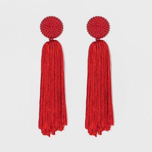 SUGARFIX by BaubleBar Tassel Drop Earrings with Beaded Studs | Target