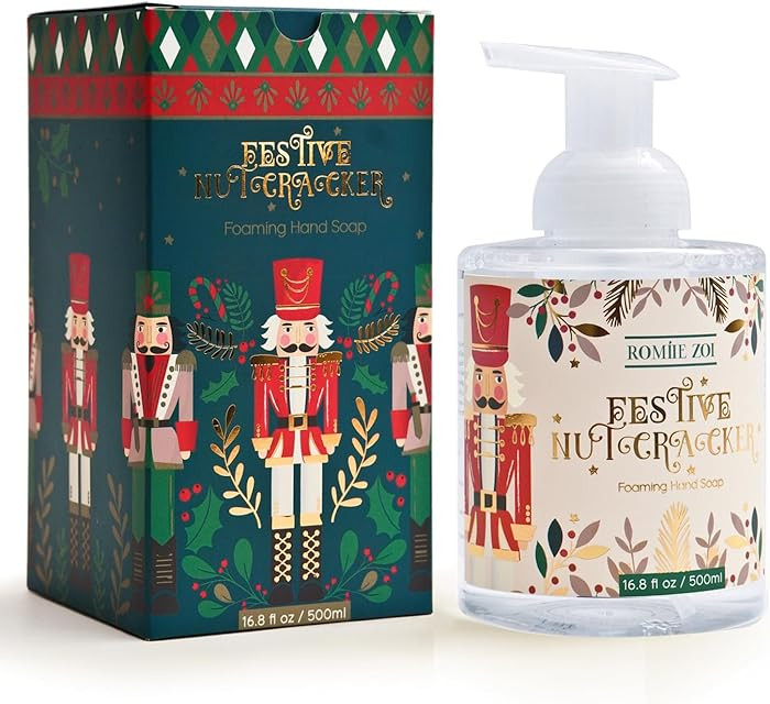 ROMIIE ZOI Christmas Foaming Hand Soap with Gift Box - Festive Nutcracker, Infused with Sugar Plu... | Amazon (US)