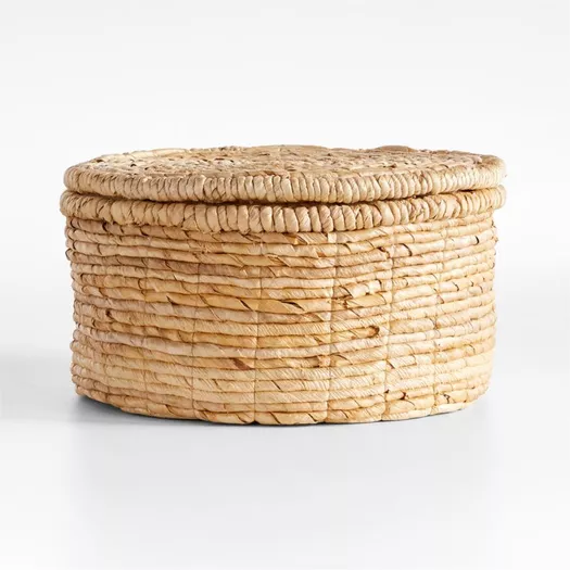 Taka Small Woven Vegan Leather Basket + Reviews