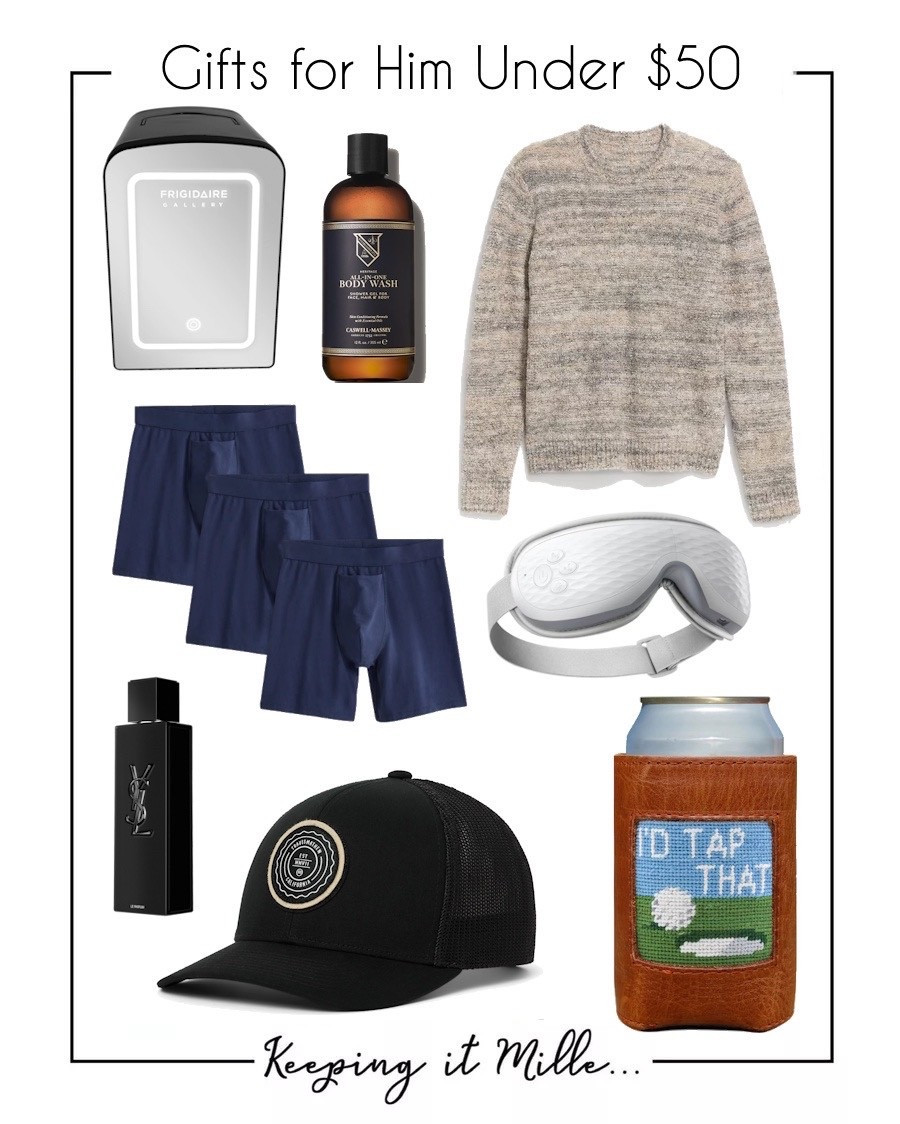 Gifts for him under $50

Mini fridge, wool blend sweater, boxers, Tap that koozie, Travis Mathew cap, YSL cologne., eye massager.

#LTKFindsUnder50 #LTKGiftGuide #LTKMens