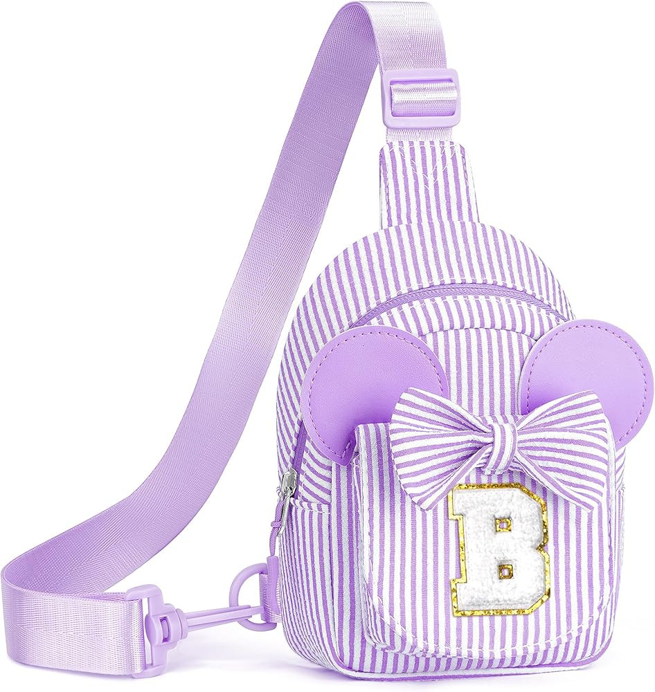 Birthday Gifts for Girls, 2 3 4 5 6 Year Old Girl Birthday Gift Purple Small Initial Crossbody Ba... | Amazon (US)