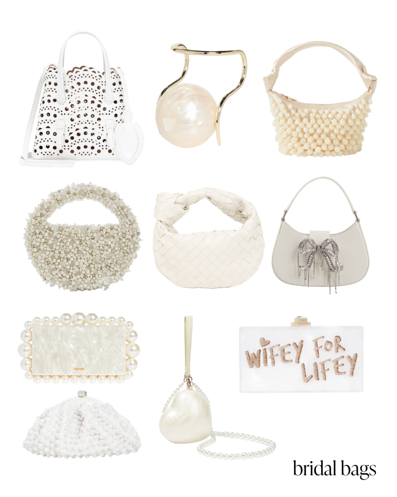 Bridal bags! Loving these white wedding accessories

#LTKstyletip #LTKitbag