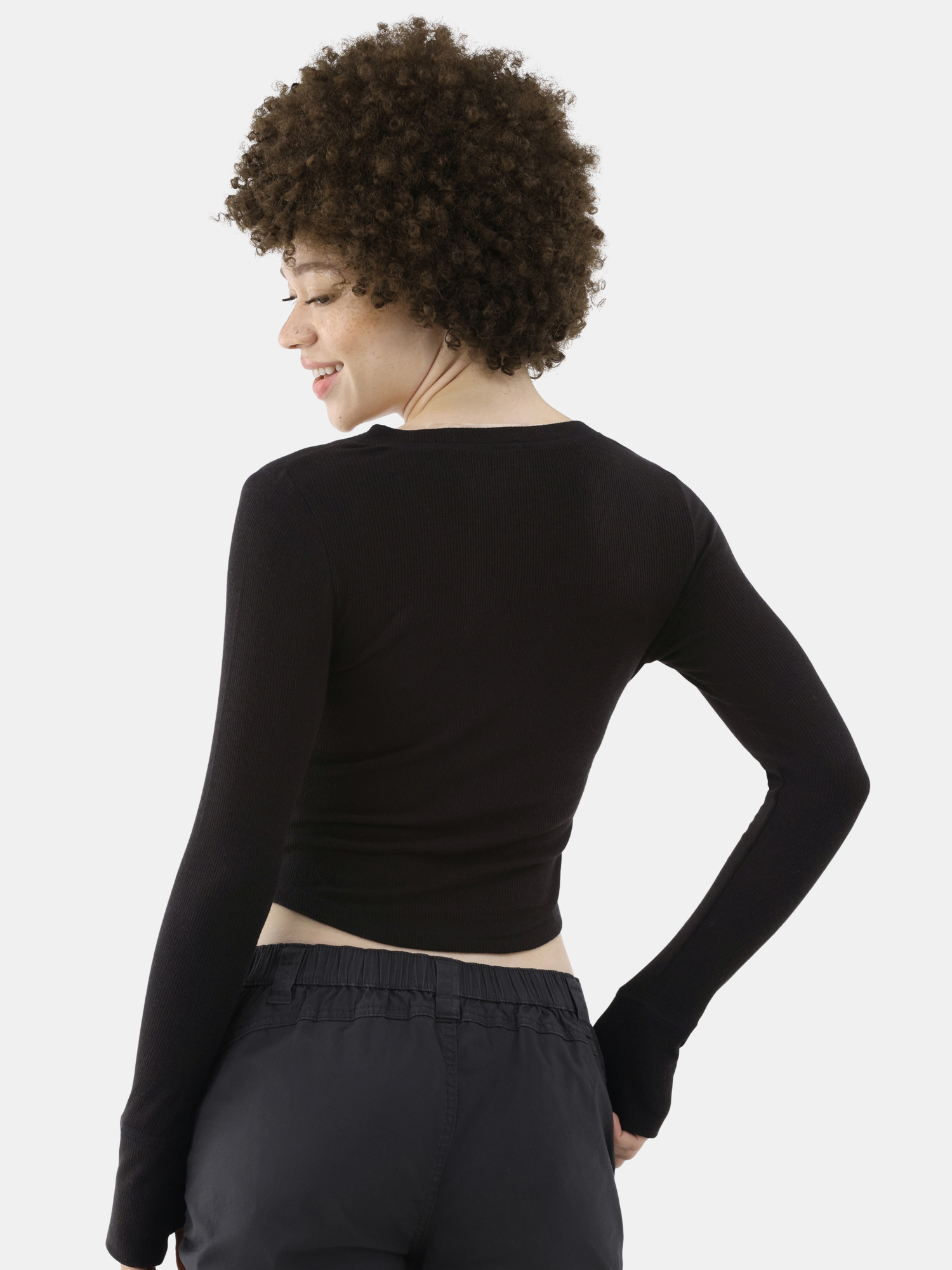 No Boundaries V-Neck Henley, Women's and Women’s Plus | Walmart (US)